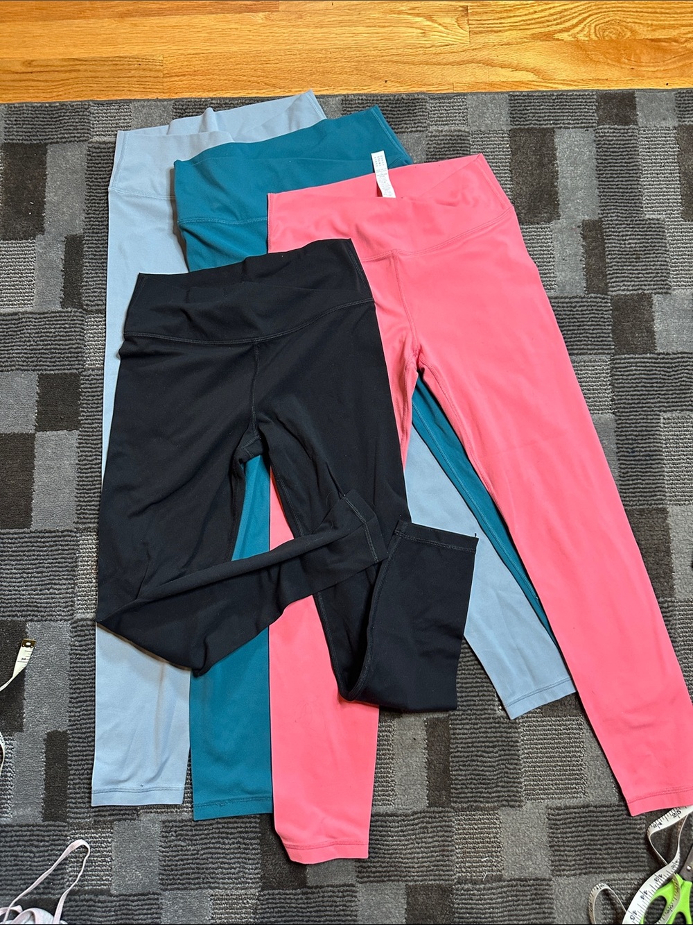 Kids Active Leggings - Black, Pink, Teal, Light Blue